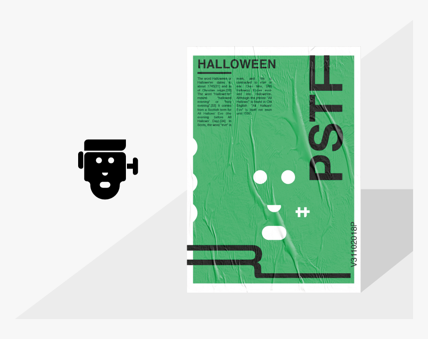 Halloween Icons Flat Design Flat Halloween Design Halloween - Poster, HD Png Download