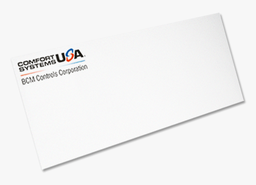 Transparent White Envelope Png - Comfort Systems Usa, Inc., Png Download
