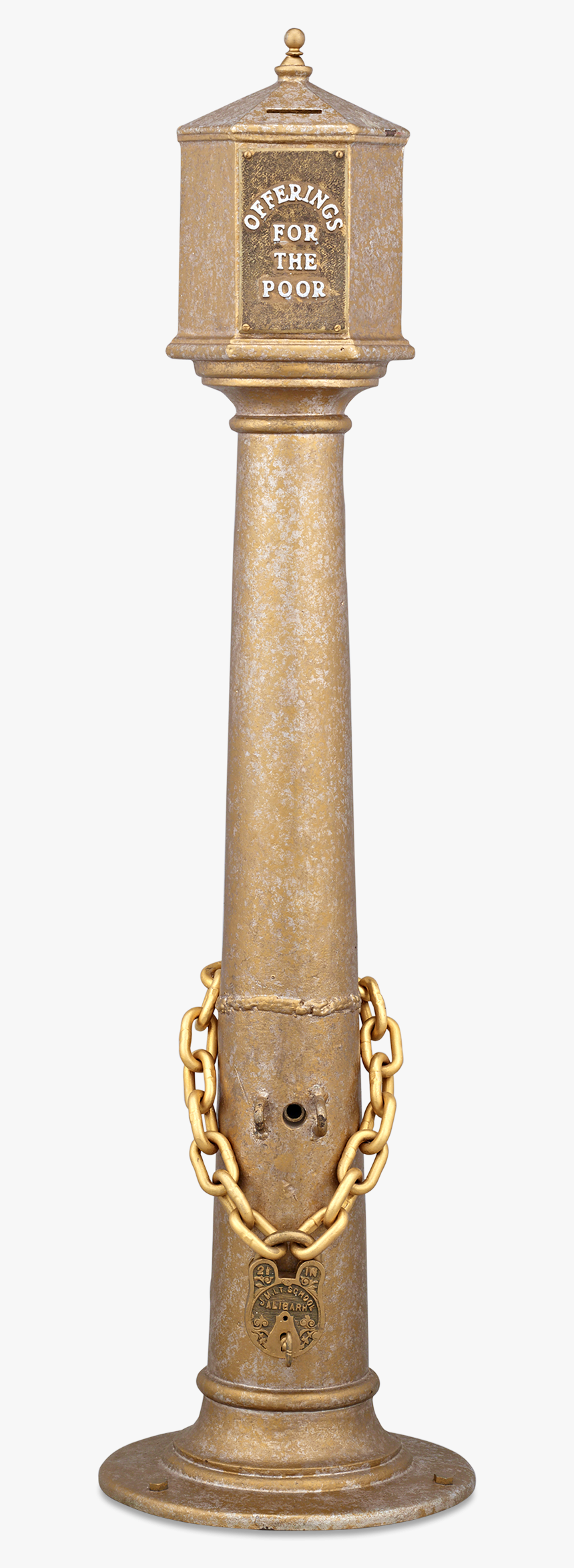 Cast Iron Church Offertory Box - Column, HD Png Download