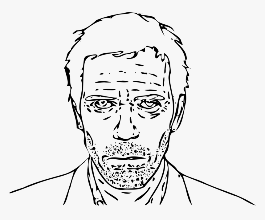 Emotion Hairstyle Art Royalty - Dr House Desenho, HD Png Download