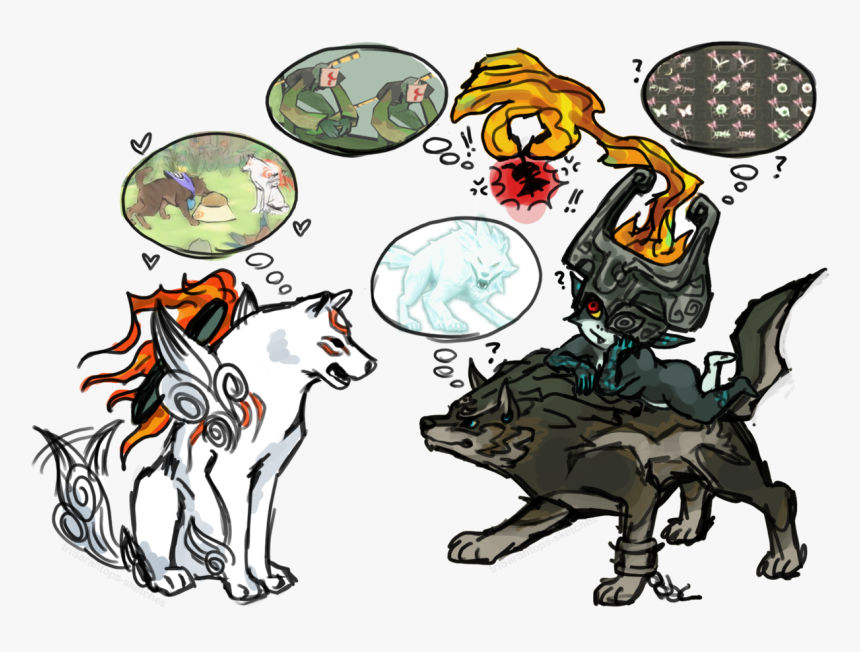 Amaterasu And Wolf Link, HD Png Download