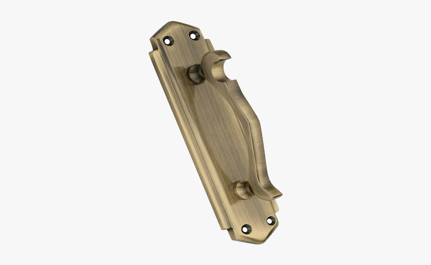 Brass Plate Handle - Wood, HD Png Download
