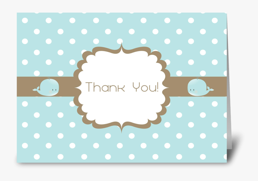 Thank You Baby Shower Card Greeting Card - Wedding Shape, HD Png Download
