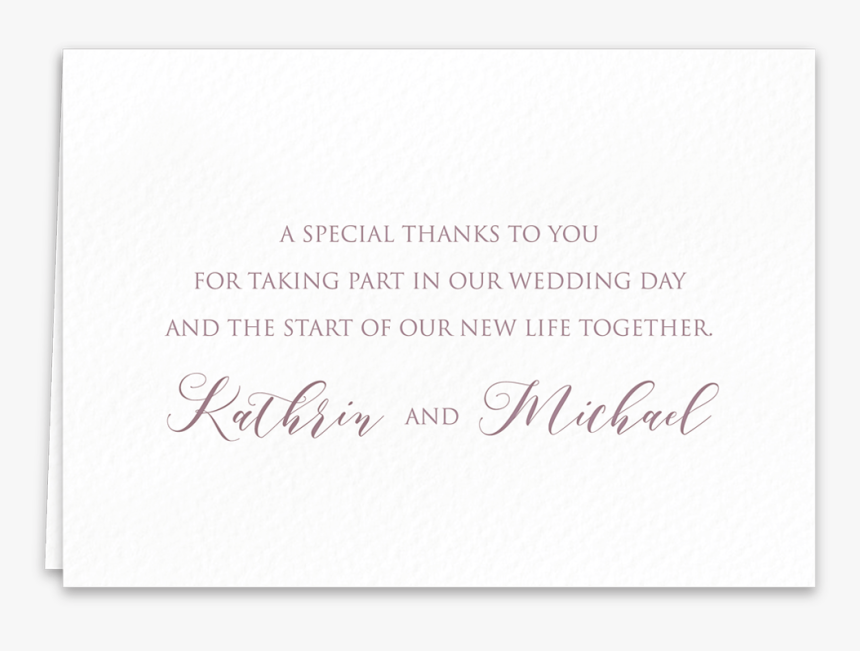 Thank You Card Edged Beauty - Calligraphy, HD Png Download