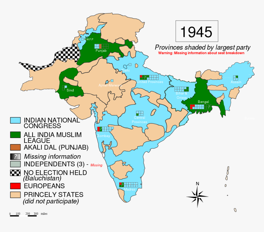 Indian Provincial Elections 1937, HD Png Download