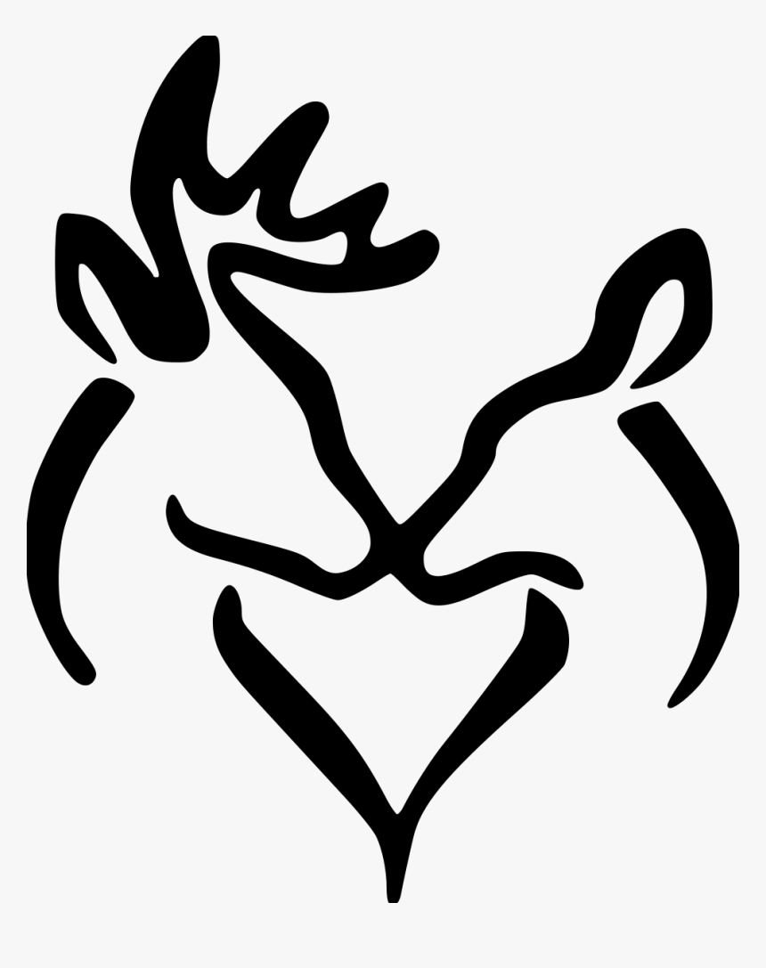 Deer Heart Png - Buck And Doe Silhouette, Transparent Png