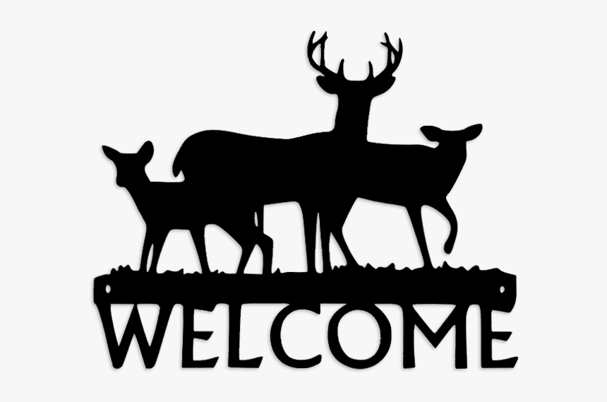 Buck With 2 Doe - Raven Sign, HD Png Download