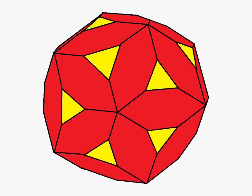 Chamfered Icosahedron - Platonic Solid, HD Png Download