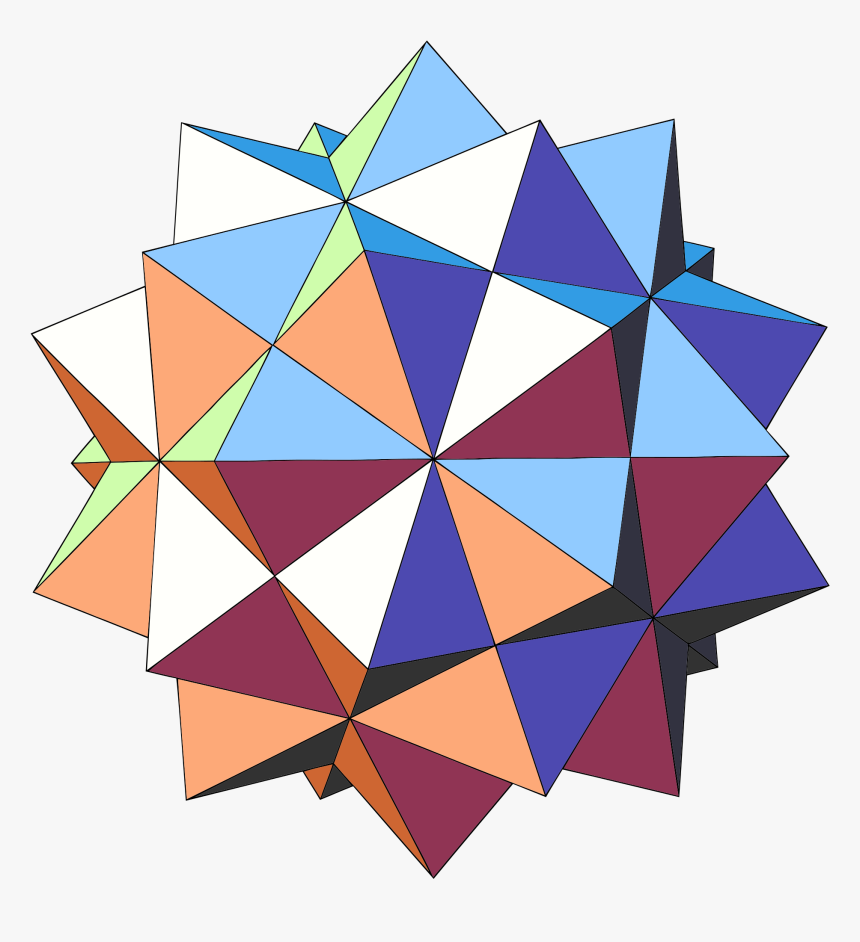 New Svg Image - First Stellation Of Icosahedron, HD Png Download