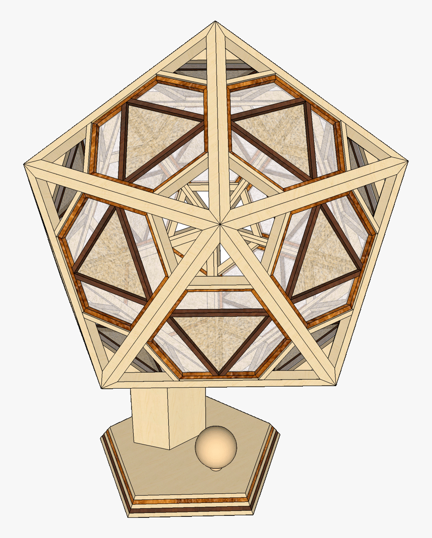 Numinosity Shoji Lamp Drawn In Sketchup - Wood, HD Png Download