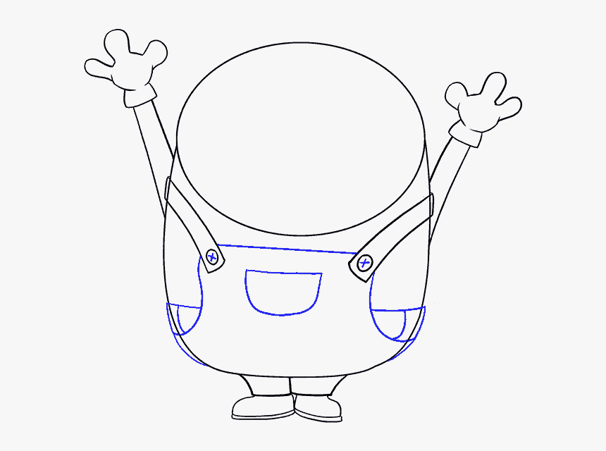 How To Draw Bob The Minion - Minions Family Step By Step Drawing, HD Png Download