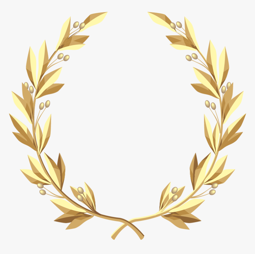 Cliparts For Free - Gold Wreath Png, Transparent Png
