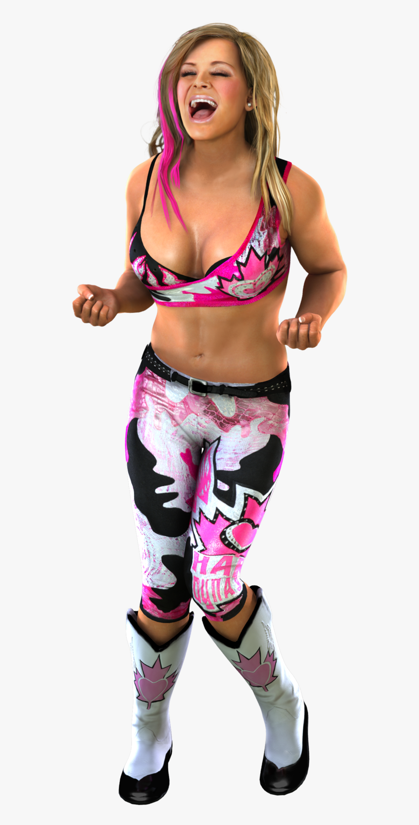 Natalya Wwe Svr 2011, HD Png Download