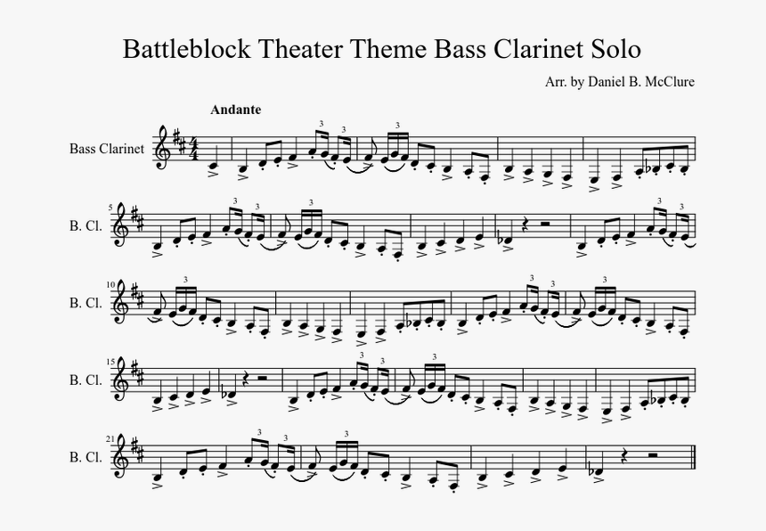 Battleblock Theater Theme Bass Part, HD Png Download