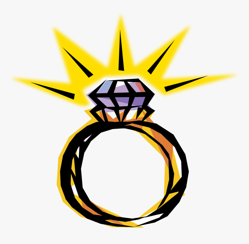 Engagement Ring - Clip Art Engagement Ring, HD Png Download
