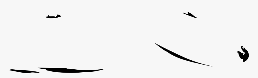 Silhouette,leaf,water Bird, HD Png Download