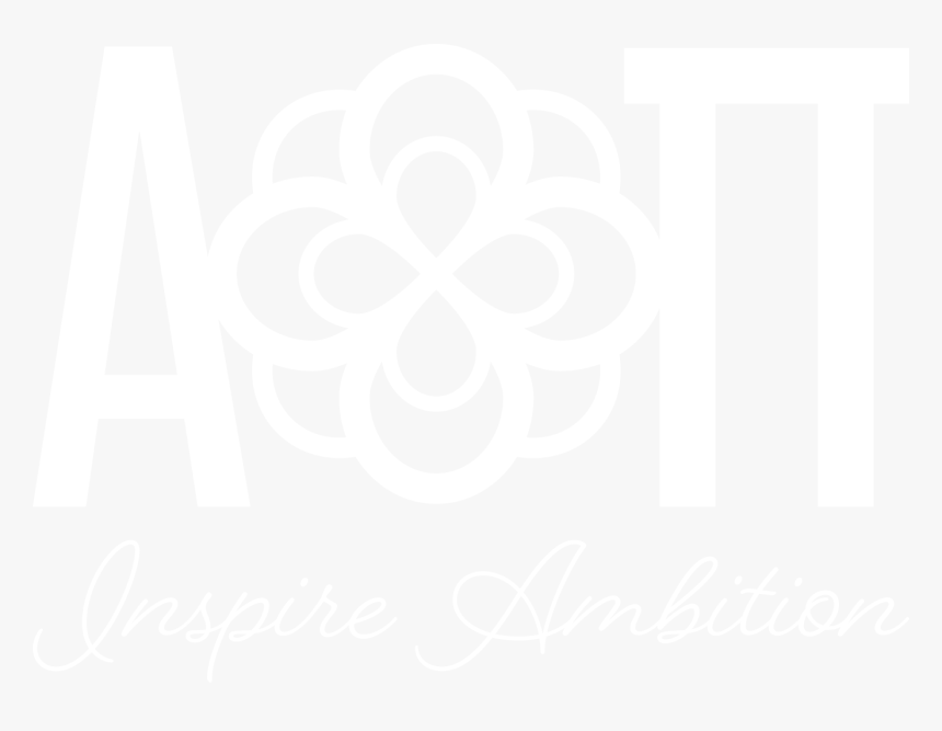 Aoii Greekletters Tagline Reversed - Alpha Omicron Pi Black, HD Png Download