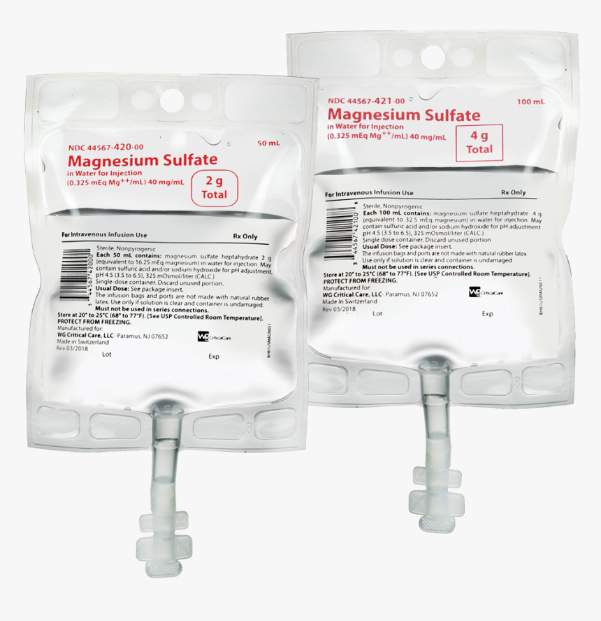 Mag Sulfat Wfi - Dexmedetomidine Bag, HD Png Download