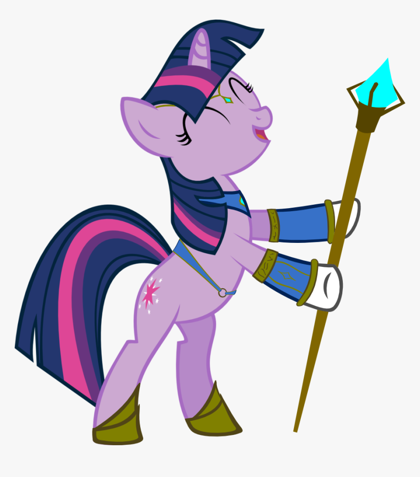 Ironm17, Eyes Closed, Female, Magic Staff, Mare, Pony, - Friendship Is Magic Twilight Sparkle, HD Png Download