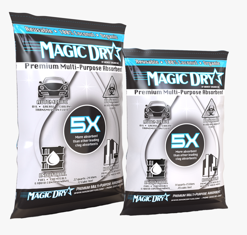 Magic Dry Us, 100% Naturally Made From Coconut Shells - Magic Dry Multi-purpose Absorbent, HD Png Download