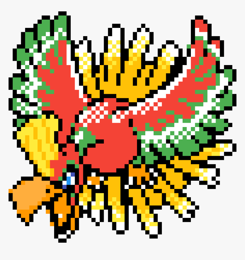 Ho Oh Pixel Art, HD Png Download