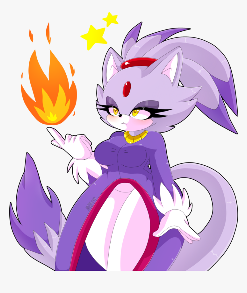 Blazie The Beautiful Kitty - Thicc Blaze The Cat, HD Png Download