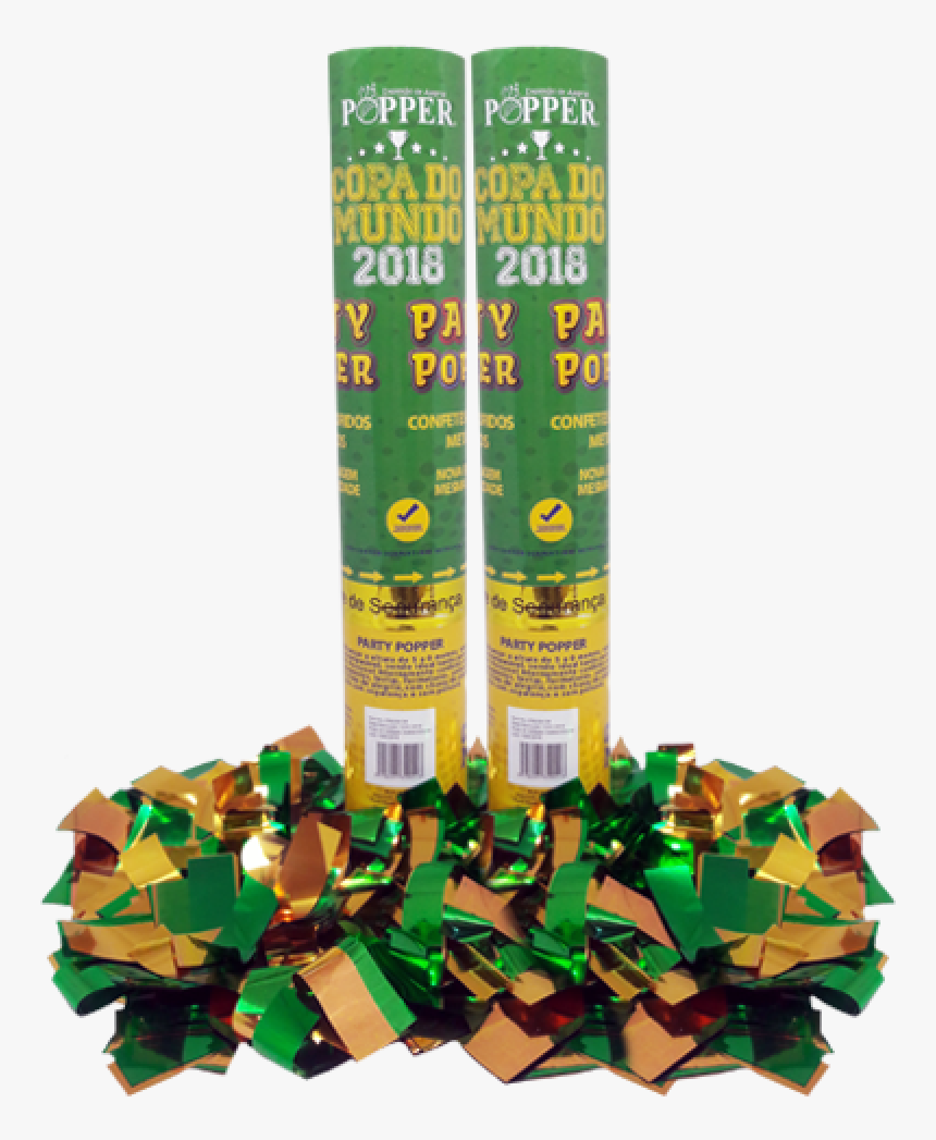 Party Popper 30cm Metalizado - Interlocking Block, HD Png Download