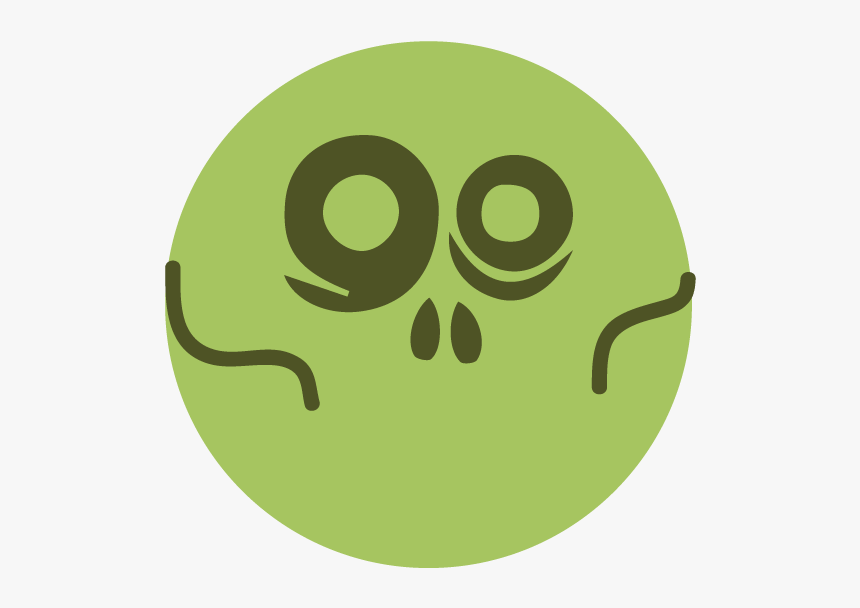 Emojis Wow247 Zombie - Circle, HD Png Download