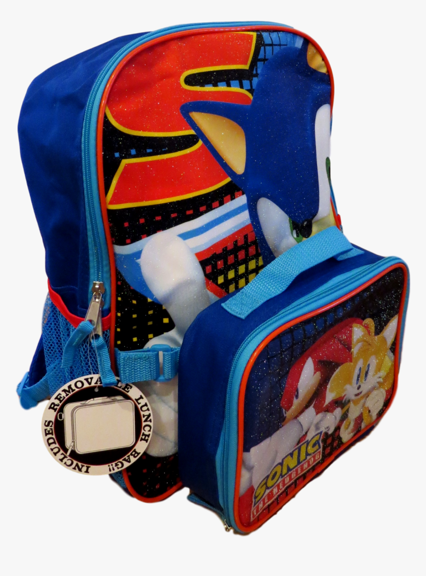 Sonic The Hedgehog Boys School Backpack Book Bag Lunch - Bag, HD Png Download