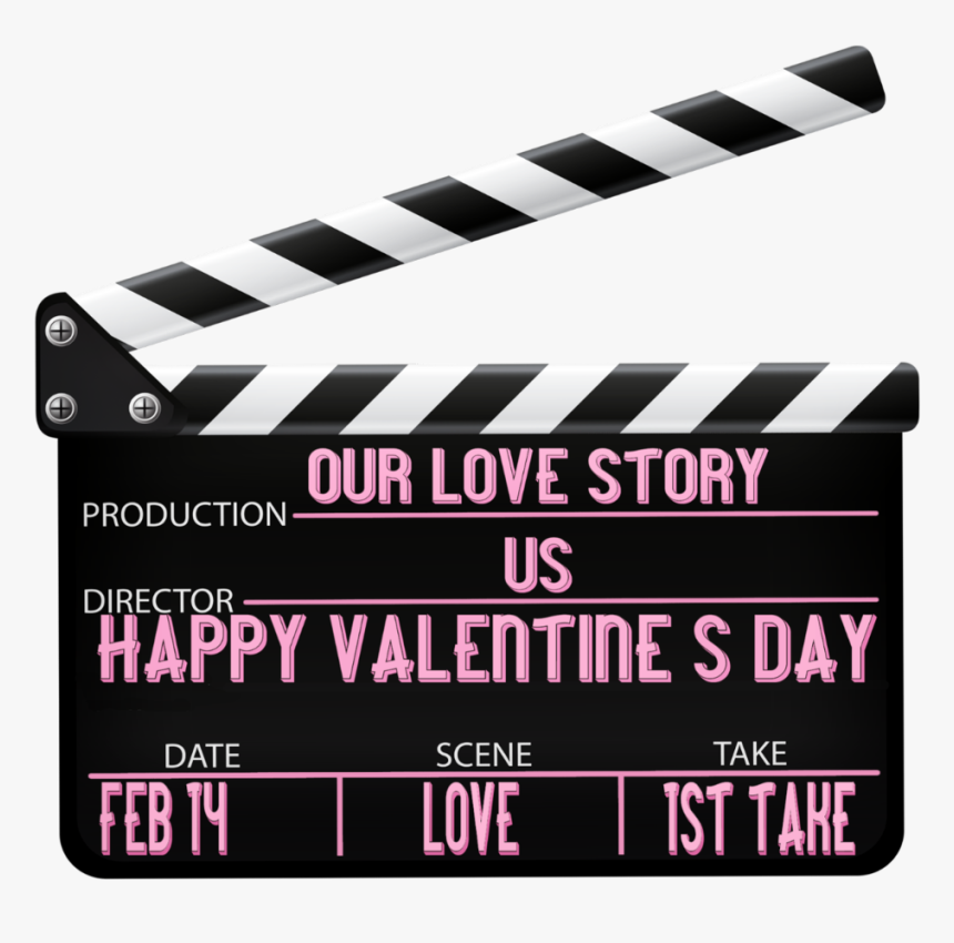 #valentinesday #valentines #movie #clapboard - Clapboard Png, Transparent Png