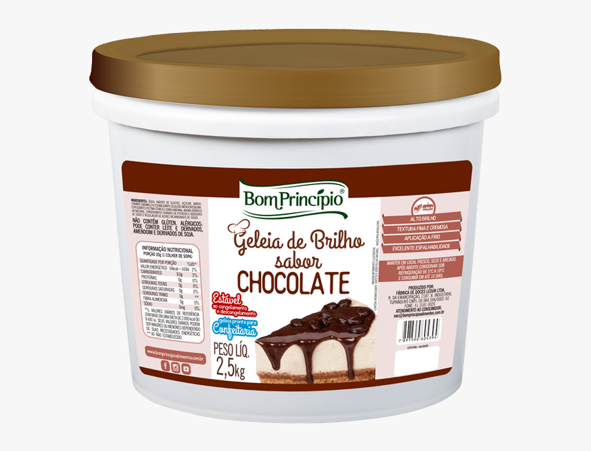 Geleia De Brilho Sabor Chocolate - Chocolate, HD Png Download