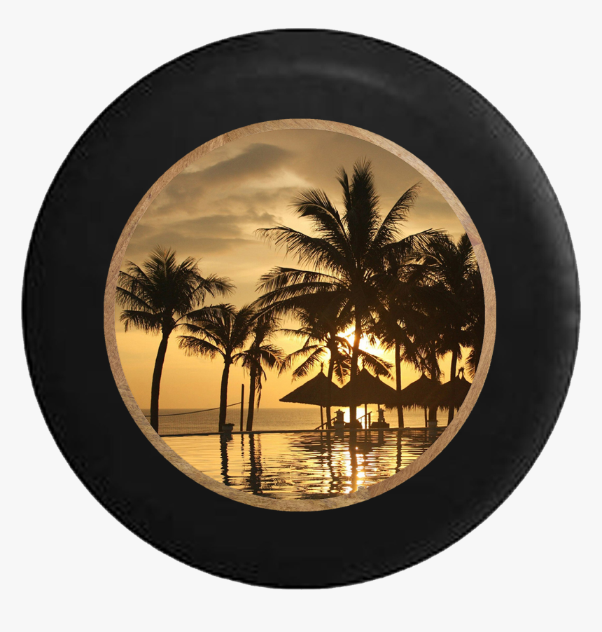 Tropical Island Beach Vacation Hut Palm Trees Rv Camper - Sunset In Phuket Thailand, HD Png Download