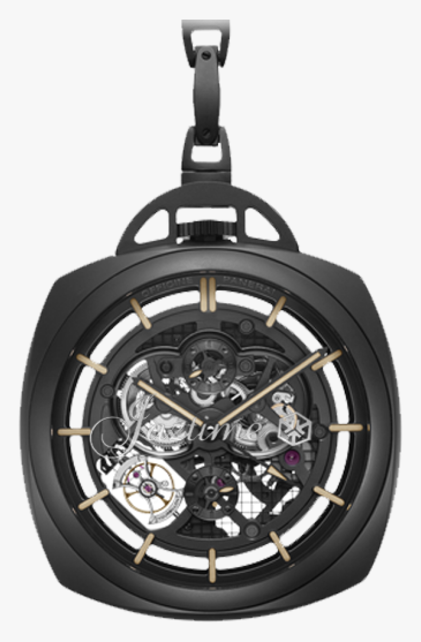 Panerai Pam 446 Pocket Watch 59mm Black Ceramic Brand - Panerai Pocket Watch Price, HD Png Download