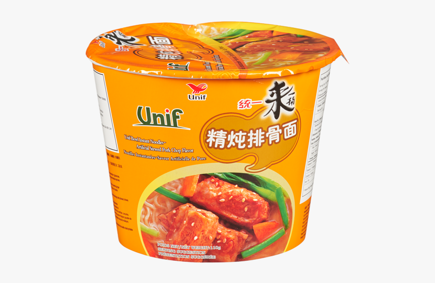 Picture Of Unif D Pork Chop Tub Noodle Arificial Stewed - 来 一 桶 精 炖 排骨 面, HD Png Download