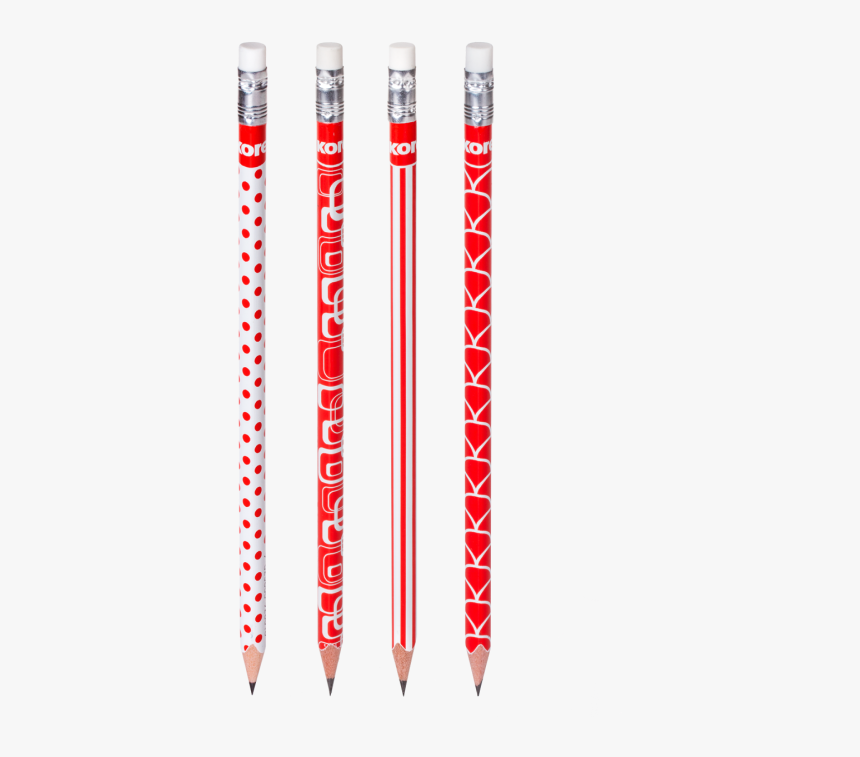 Red And White Pencil, HD Png Download