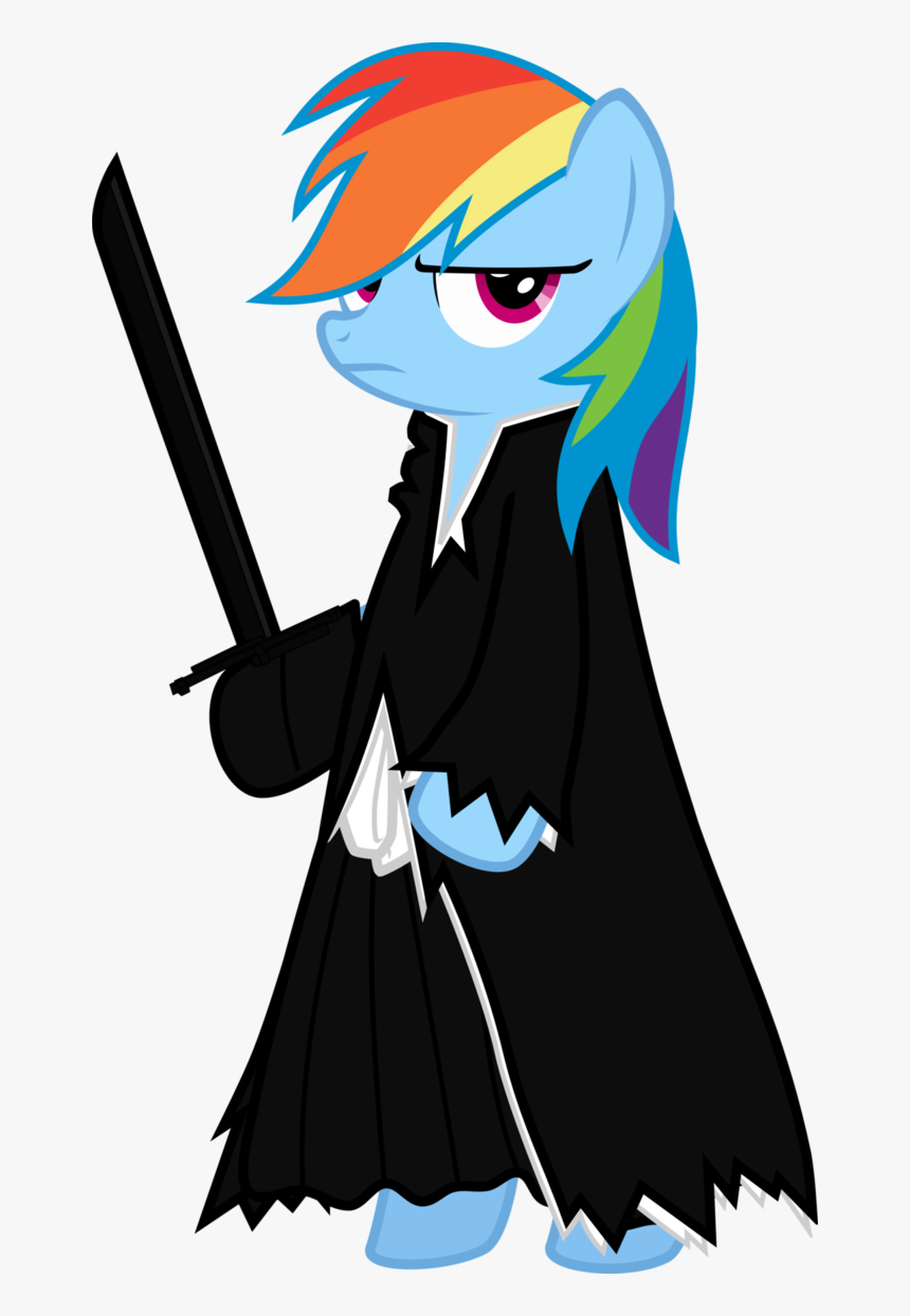 Rainbow Dash Bankai By Sakatagintoki117 - Rainbow Dash Bleach, HD Png Download