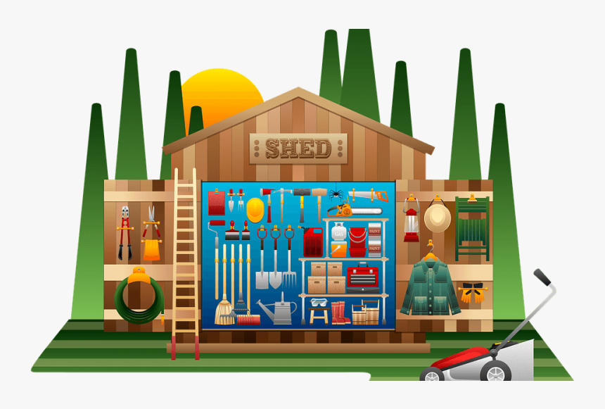 How To Clean Garden Tools - Tool Shed Clipart, HD Png Download