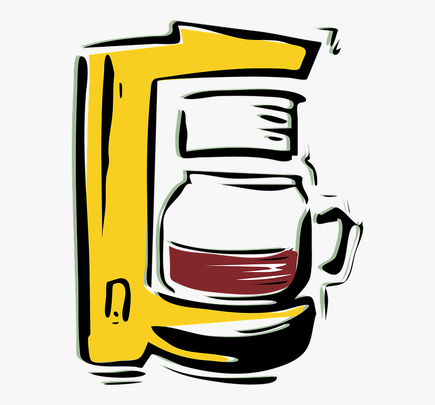 Coffee, Maker, Pot, Drip, Auto, Caffeine, Electric - Coffee Maker Clip Art, HD Png Download