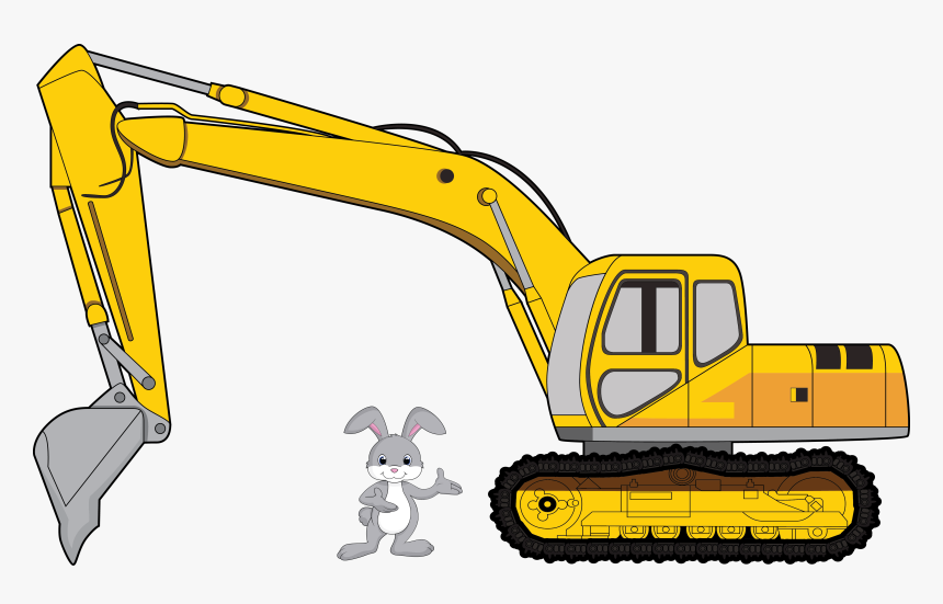 Transparent Clipart Library - Construction Backhoe Cliparts Png, Png Download
