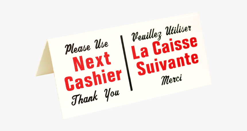 Bilingual Next Cash Sign - Darkness, HD Png Download