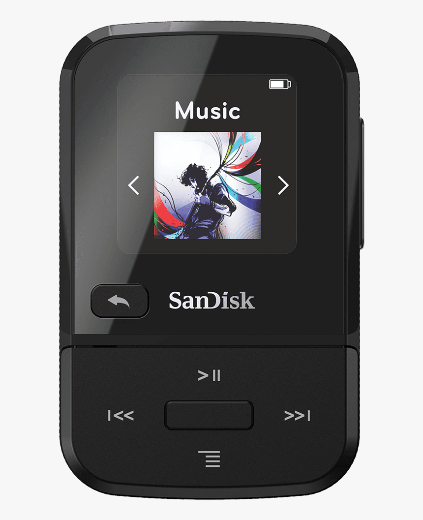 Sandisk Clip Sport Go 16gb Black - Sdmx30 016g G46k, HD Png Download