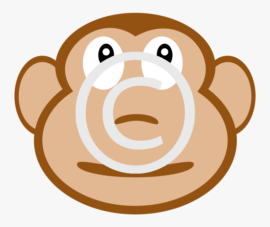 Cartoon Monkey's Face, HD Png Download