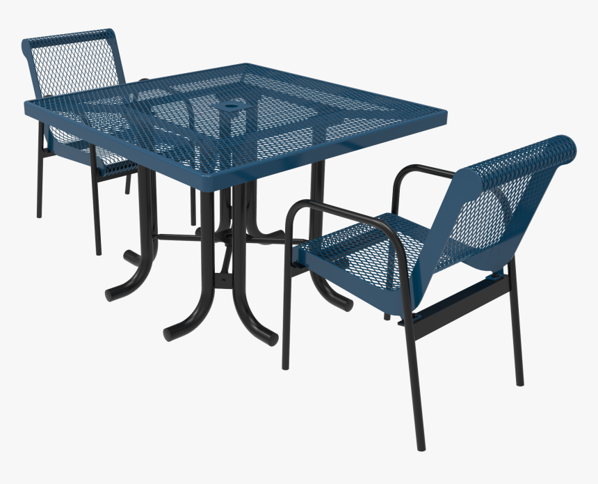 Standard Metal Square Patio Table - Square Expanded Metal Table Png, Transparent Png