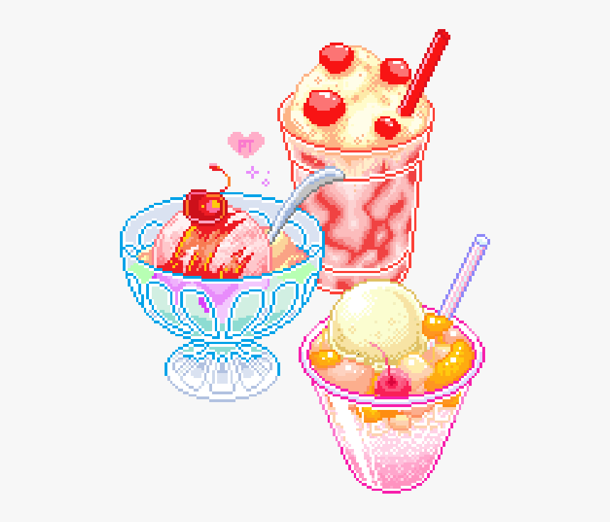 Pixels Drawing Ice Cream - Portable Network Graphics, HD Png Download