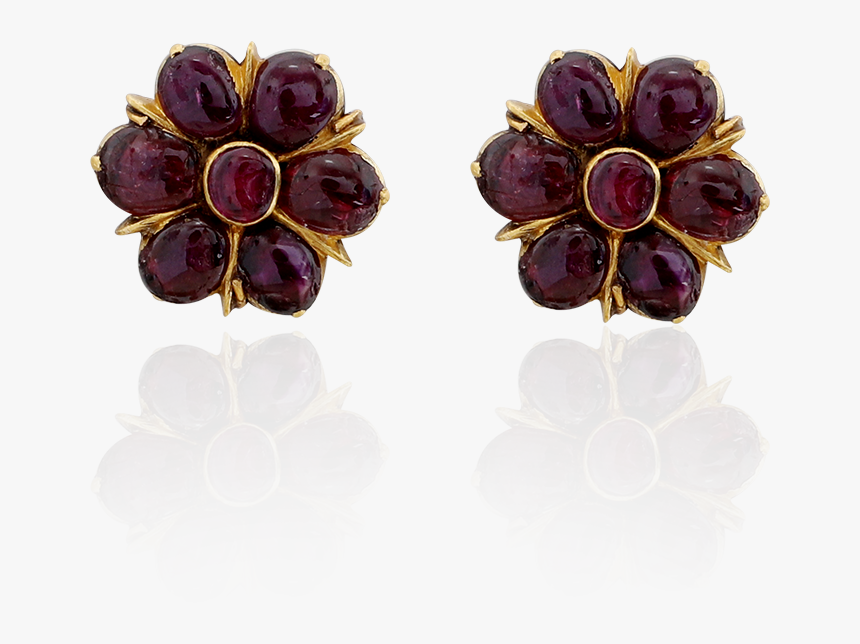 Fiery Passion Antique Rubies Earrings, HD Png Download