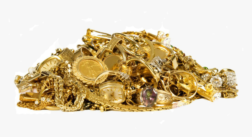 Cash For Gold In Ma - Pile Of Gold Jewelry, HD Png Download