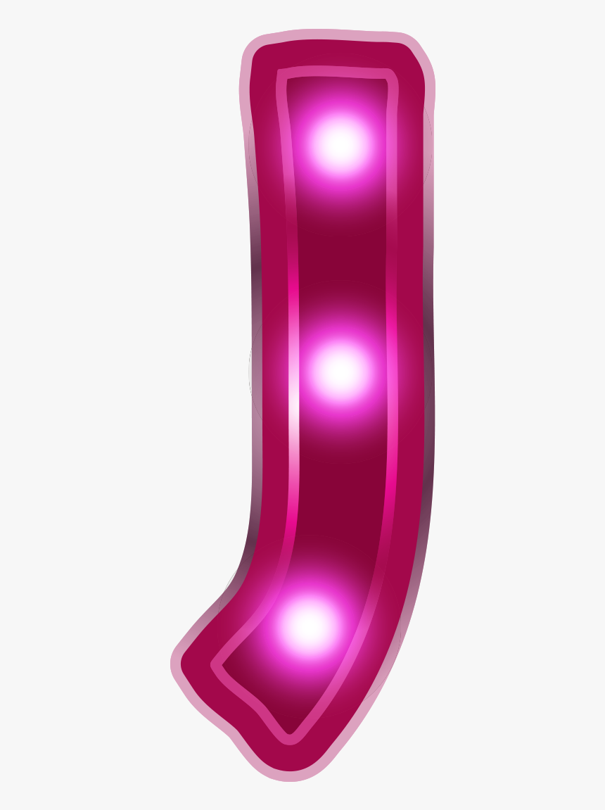 Neon Letters Png Purple - Circle, Transparent Png
