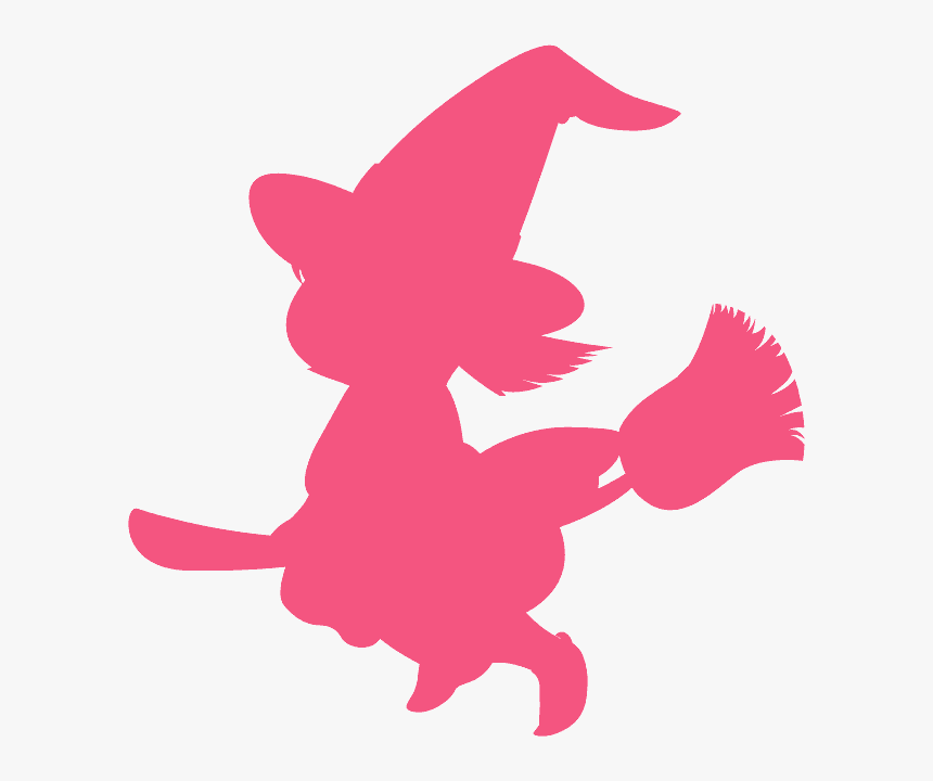 Cartoon Witch Silhouette, HD Png Download