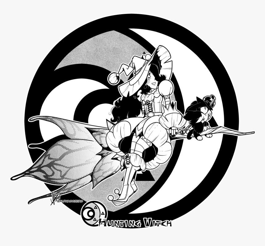 Hunting Witch - Illustration, HD Png Download