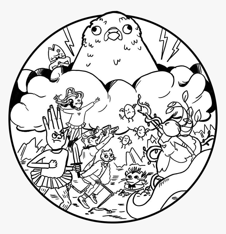 Sketchclub Sticker Corpse Battle - Circle, HD Png Download